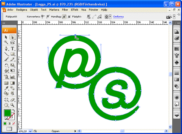 Illustrator CS3 automatisk kontrollpanel