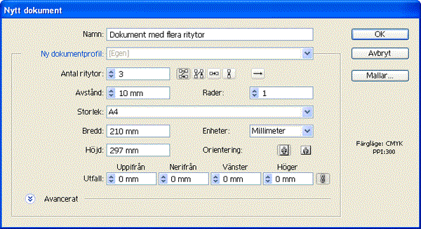 Illustrator CS4 skapa ritytor