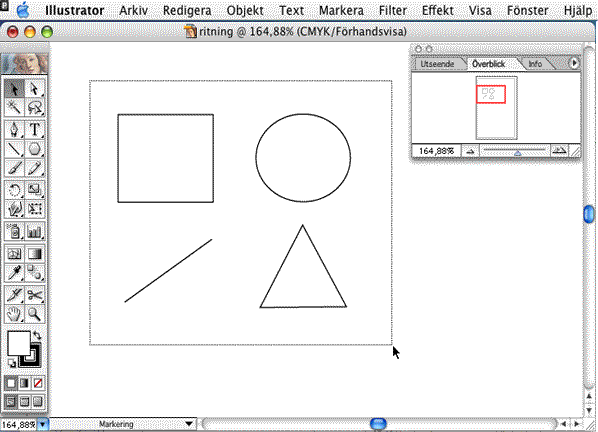 Markera och skala objekt i Illustrator