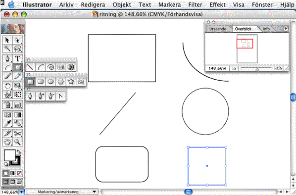 Ritverktyg hos Illustrator