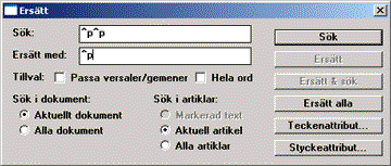 PageMaker ta bort extra mellanslag och stycketecken