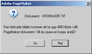 PageMaker l&auml;nka bilder